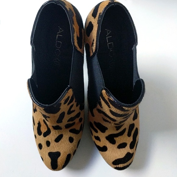 Aldo leopard print calf hair ankle booties - Picture 7 of 7